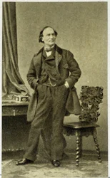 Ritratto di Robert Houdin nel 1855 (mago francese del XIX secolo)