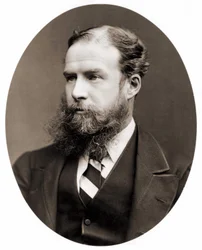Ritratto di Sir John Lubbock, Barone di Avebury (1834-1913), politico, naturalista e preistorico britannico. Fotografia