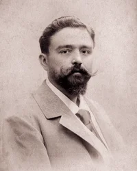 Ritratto del compositore e pianista Isaac Albeniz (1860-1909) all