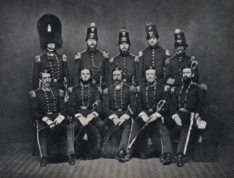 Ritratto degli ufficiali della Guardia nazionale belga