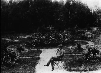 Ritratto del compositore Piotr Ilyich Tchaikovsky