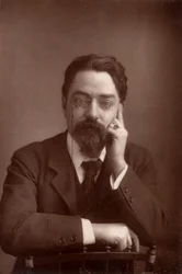 Sidney Webb, Barone Passfield (1859-1947) economista politico e riformatore sociale inglese, c.1890