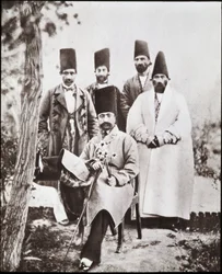 Lo Scià di Persia Nasser-ed-Din e i suoi ciambellani