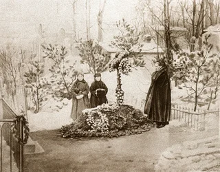 La famiglia dello scrittore russo Fedor Dostoevskij