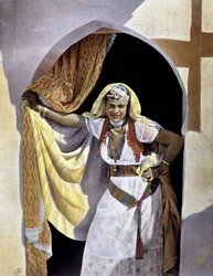 Giovane donna tunisina. Fotografia 1893