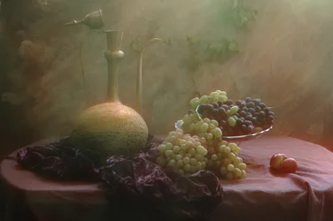 Uva velata e brocca