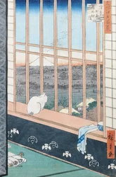 Campi di riso di Asakusa durante il festival del Gallo dalla serie 