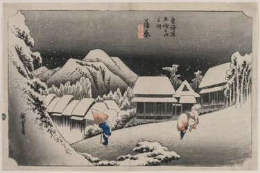 Neve Serale a Kambara (numero sedici della serie Cinquantatré Stazioni del Tokaido)