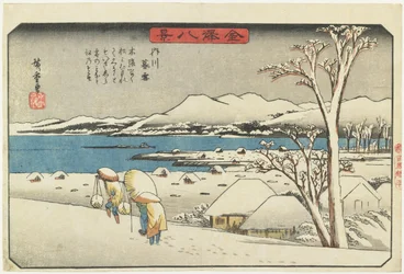Neve serale a Uchikawa, 1835-1836