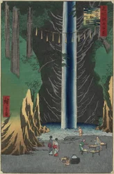 Cascata di Fudo, Oji, 1857