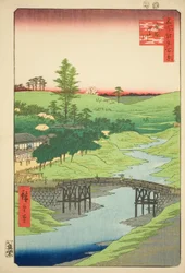 Fiume Furukawa, Hiroo (Hiroo Furukawa), n. 22 della serie "Cento vedute famose di Edo (Meisho Edo hyakkei)".