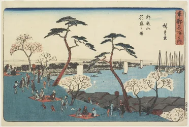 Collina di Gotenyama in fiore, 1830-1844