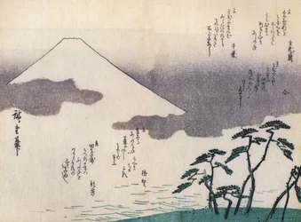 Hiroshige, il Monte Fuji visto dalla spiaggia