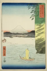 Honmoku nella provincia di Musashi, dalla serie "Trentasei vedute del Monte Fuji"