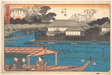 Veduta del ponte Imadobashi (Tama-Sho)