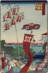 Ponte Kanasugi, Shibaura, luglio 1857