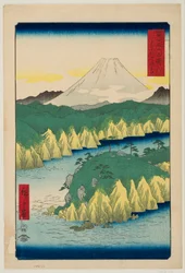 Lago presso Hakone, dalla serie "Trentasei vedute del Monte Fuji"