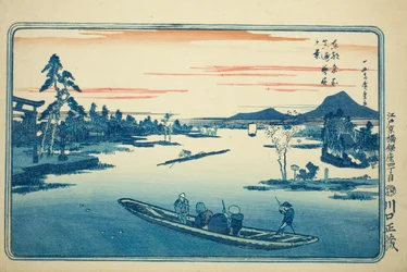 Tarda primavera a Massaki (Massaki boshun no kei), dalla serie "Vedute famose della capitale orientale (Toto meisho)"