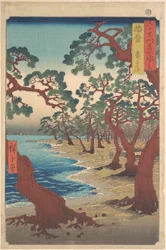 Spiaggia di Maiko, provincia di Harima, dalla serie Vedute di luoghi celebri nelle oltre sessanta province