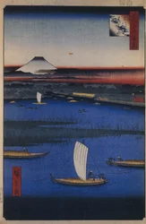 Mitsumata Wakarenofuchi Cento famosi vedute di Edo, 1856-1858