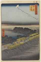 Argine Nihon, Yoshiwara, n. 100 da Cento famosi vedute di Edo, 1857