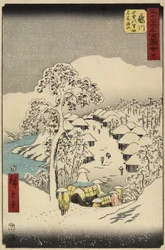 No.38 Villaggio di Yamanaka a Fujikawa, luglio 1855