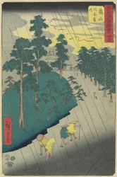 No.47: Temporale a Kameyama, luglio 1855