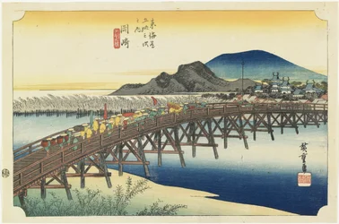 Okazaki--Ponte Yahagi, c.1833