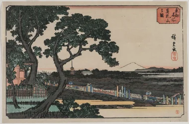 Immagine di Matsuchiyama, dalla serie Luoghi famosi nella capitale orientale