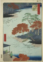 Recinti del Santuario di Akiba, Ukeji, dalla serie "Cento vedute famose di Edo"
