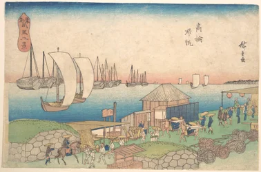 Veduta del fiume a Takanawa