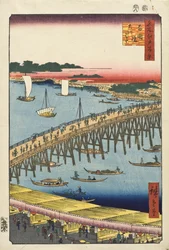 Il ponte Ryōgoku e la grande riva del fiume