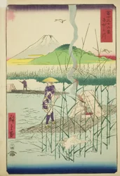 Fiume Sagami, dalla serie "Trentasei vedute del Monte Fuji"