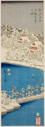 Stagno di Shinobazu a Ueno (Ueno Shinobazu no ike), dalla serie "Luoghi famosi di Edo (Edo meisho)"