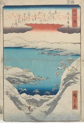 Neve al crepuscolo a Hira