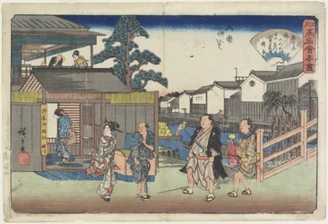 Umegawa a Yanagibashi, a Ryogoku, circa 1835-1842