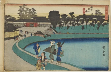 «Fuori dalla porta Sakurada» dalla serie «Vedute eccezionali di Edo»