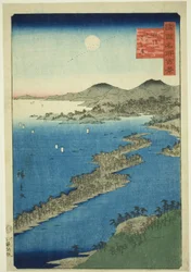 Amanohashidate nella provincia di Tango (Tango Amanohashidate), dalla serie "Cento famose vedute nelle varie province (Shokoku meisho hyakkei)"