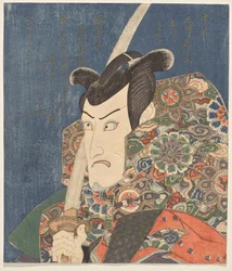 Ichikawa Danjūrō VII vestito per un ruolo