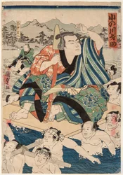 Ritratto del lottatore di sumo Onogawa Saisuke
