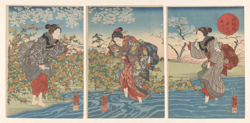 Il fiume Ide Tama nella provincia di Yamashiro