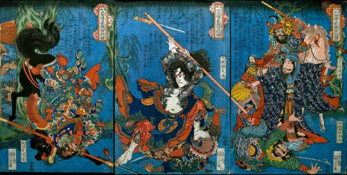 Hakukaja Yōshun e Shinki Gunshi Shubu (destra)