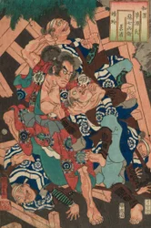 Kagero: Akushichibei Kagekiyo, dalla serie "Confronti giapponesi e cinesi per i capitoli di Genji"