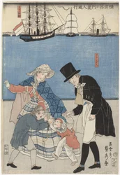 Olandesi in giro in un giorno libero a Yokohama