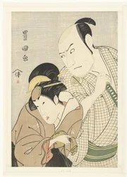 Ritratto di Sawamura Sojuro III e Segawa Kikunojo III