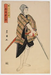 Attore Matsumoto Koshiro, periodo Edo, fine XVI-inizio XVII secolo