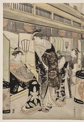 Cortigiane che passeggiano sul Nakanochō