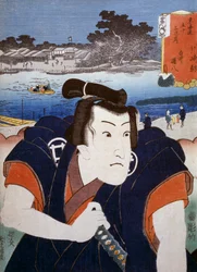 Ritratto di attore del teatro Kabuki (stampa ukiyo-e)