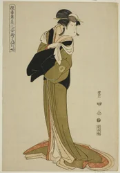 Hamamuraya: Segawa Kikunojo III, dalla serie "Ritratti di attori sul palco (Yakusha butai no sugata-e)"