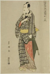 Koraiya: Ichikawa Komazo III, dalla serie "Ritratti di Attori sul Palco (Yakusha butai no sugata-e)"
